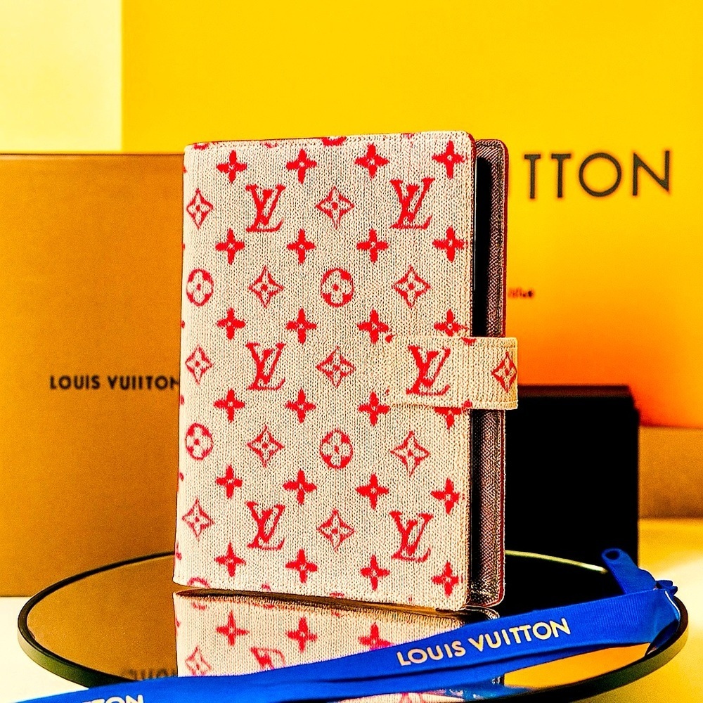 LOUIS VUITTON Cherry Authentic Monogram Mini Agenda Cerise W/Box & Dust Bag